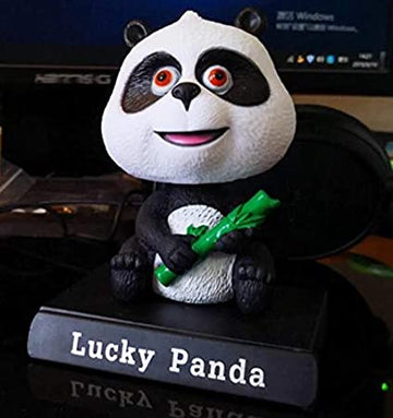 Lucky Panda |Bobblehead With Mobile Holder | 13.5 Cms |