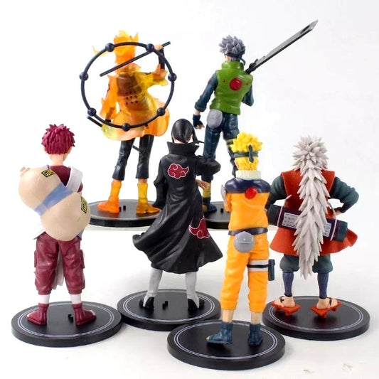 Naruto Jiraya Gara Kakashi Itachi Set of 6 Big  Set E Action Figures | 16 Cm |