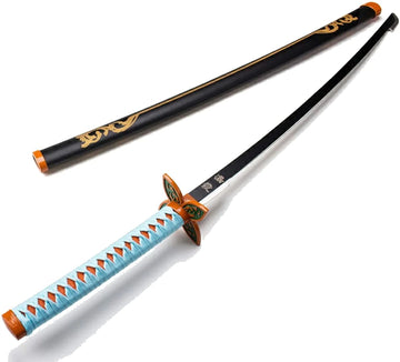 Demon Slayer Shinobu Kocho Nichirin Wooden Blade Katana for Cosplay Wooden Sword (105 Cms)