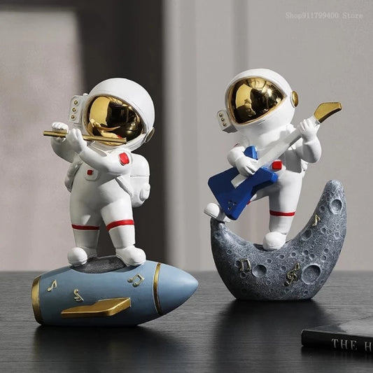 New Astronaut Tiny Tan Music Band Set Of 4 Figures | 10 CM |