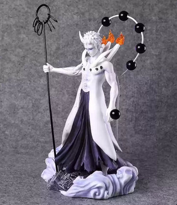 Naruto | Uchiha Obito White Ten Tail Force With Weapon Action Figure | 25 Cms |