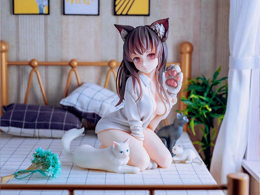Koyafu Cat Girl Mia PVC Action Figure  | 14 Cms |