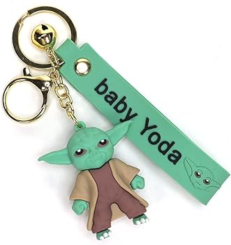 Baby Yoda DAD | 3D Lanyard Keychain | Durable