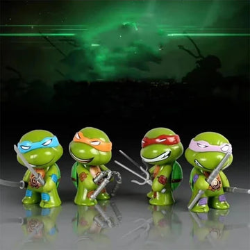 4 Pcs Ninja Turtles Toys Set | Ninja Turtles Action Figures (2.8 Inches Tall) |PVC| Collectible Set by ShoppingNest