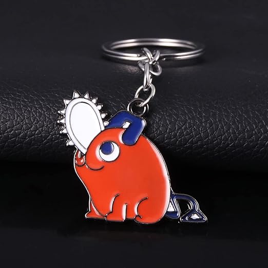 Chainsaw Man Pochita Metal Multicolour Keychain