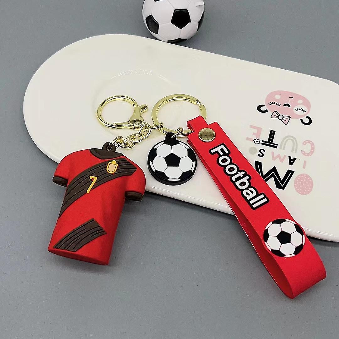 Football Jersey NO 7 Keychain | DE - Bruyne | Silicone And Lanyard