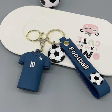 Football Jersey NO 10 Keychain | Mbappe | Silicone And Lanyard