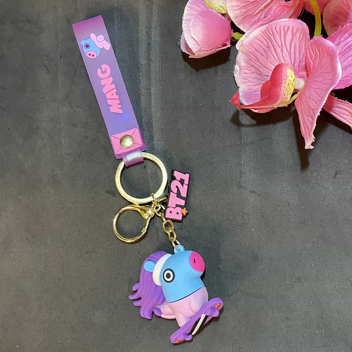 BTS Band MANG Premium | Silicone 3D Lanyard | Keychain