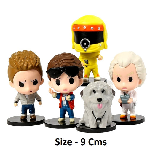 Back to The Future Set of 5 Action Figures  | 5.5-8 Cms |