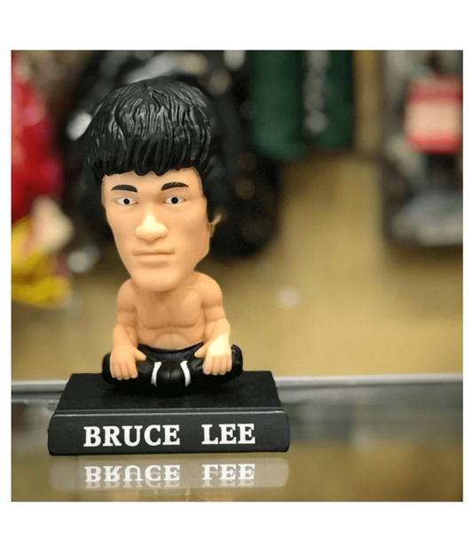 Bruce Lee Bobblehead With Mobile Holder For Cars, Study Table |13 CM|