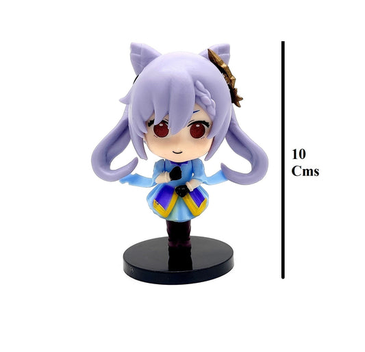 Genshin Impact Keqing  PVC Collectable Action Figurine | 10 Cm |