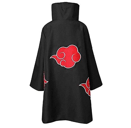 Naruto Akatsuki Unisex Long Cloak Robe for Cosplay Costume