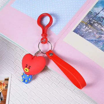 BTS Band Tata | Silicone 3D Lanyard | Keychain