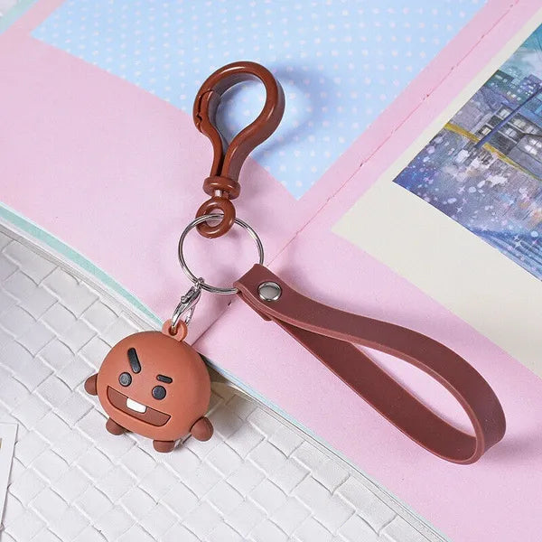 BTS Band Shooky | Silicone 3D Lanyard | Keychain