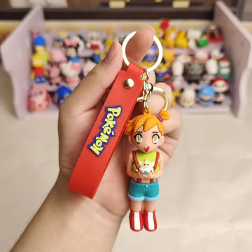 Cute 3D Mishty Silicone Keychain | Hook N Lanyard | 15 CM|