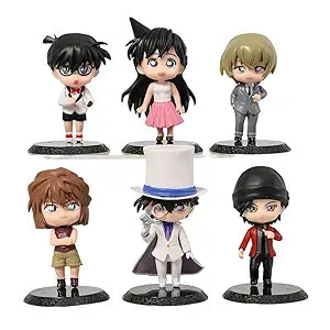 Detective Conan Set Of 6 Action Figure Model B  | 10-11 Cms |