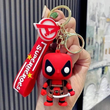 Deadpool Model A | 3D Lanyard Keychain | Silicone