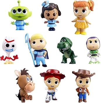 Toy Story Set of 10 Action Figures – Woody, Buzz Lightyear, Jessie, Rex, Forky 6-8 cm | PVC Collectible Toys by ShoppingNest