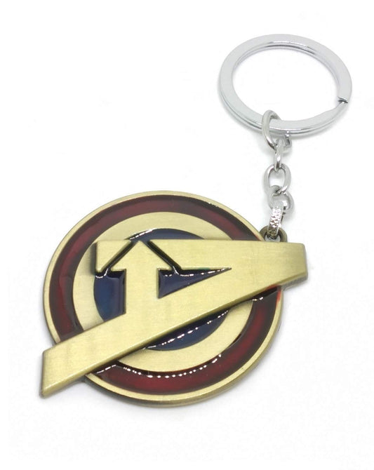 Avengers Logo Marvel Fancy Classy Keyring | Golden Keychain | Metal