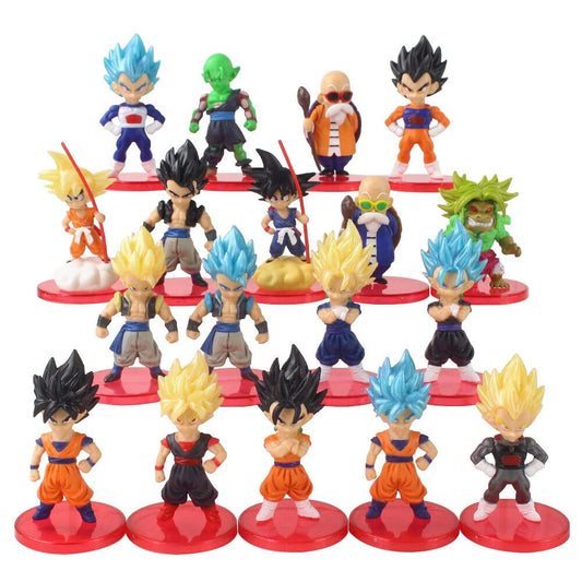 Dragon Ball Z Anime Action Figure Set of 18 | 7cm |PVC| Mini Collectible Figurines by ShoppingNest