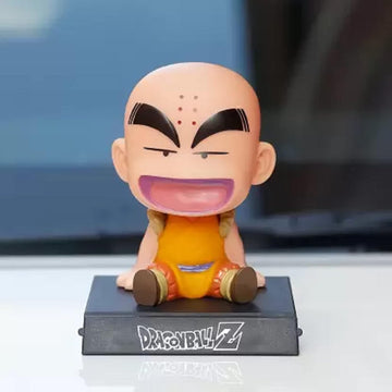 DBZ Krillin Bobblehead With Mobile Holder For Cars, Study Table | 13 CMS |