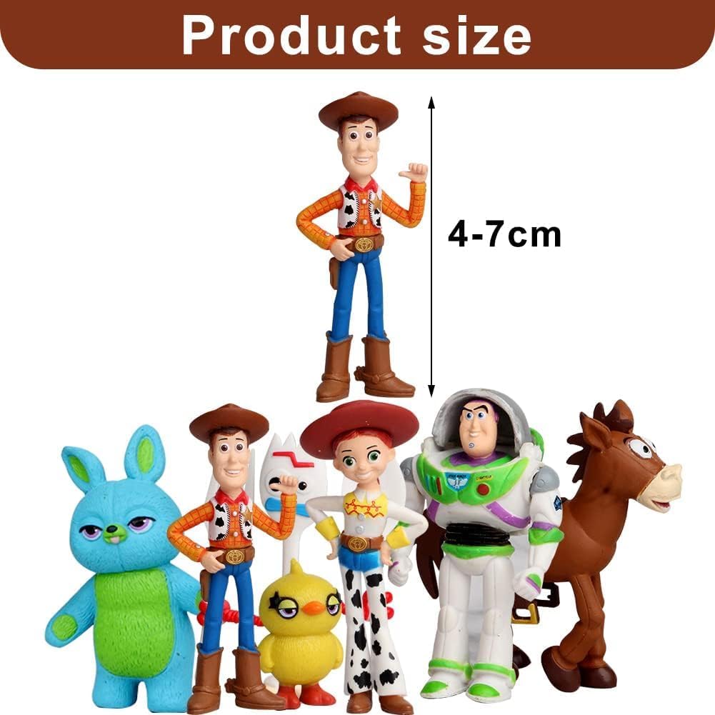 Toy Story Set of 7 Miniature Figures | Collectible Pixar Toy Set