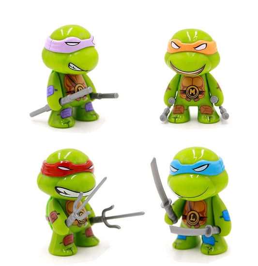 4 Pcs Ninja Turtles Toys Set | Ninja Turtles Action Figures (2.8 Inches Tall) |PVC| Collectible Set by ShoppingNest