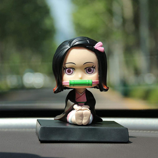 Demon Slayer Nezuko Kamado Bobblehead With Mobile Holder For Cars | 14.5 CMS |