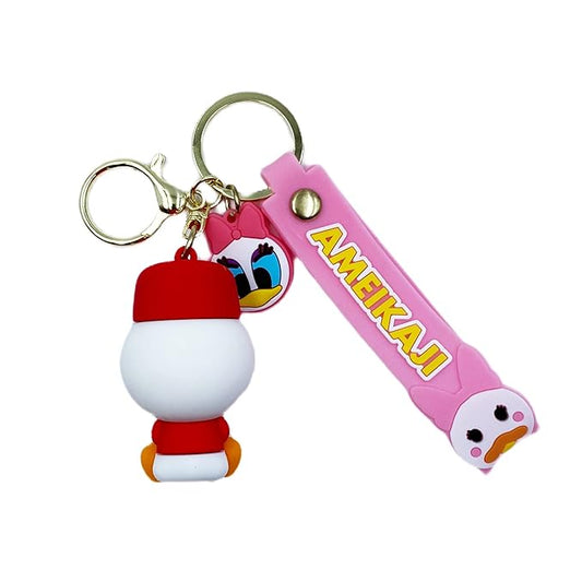 Donald Duck MODEL C Silicone | 3D Lanyard Keychain | Durable