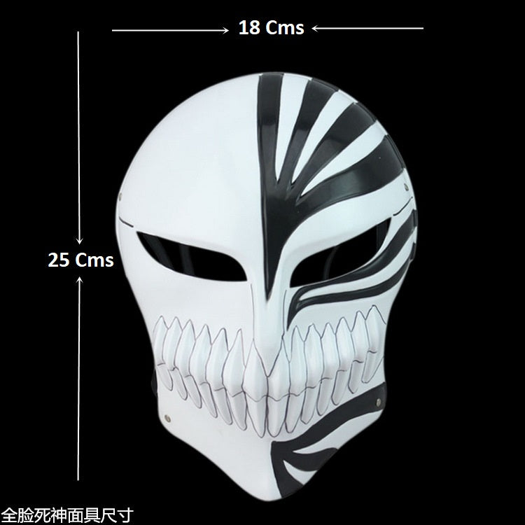 Bleach  | Ichigo Kurosaki |Black Face Mask For Coplay | 25 x 18 Cms |
