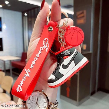 Nike Sneaker RED | Silicone Lanyard Keychains - Stylish  Durable