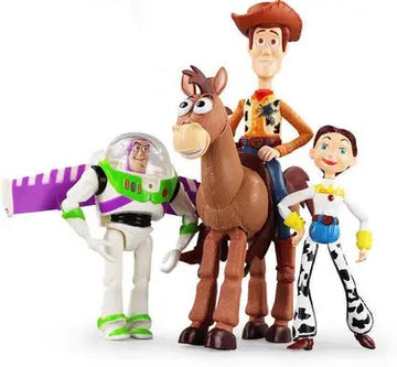Toy Story Set of 4 Action Figures – Woody, Buzz Lightyear, 15  cm | PVC Collectible Toys by ShoppingNest