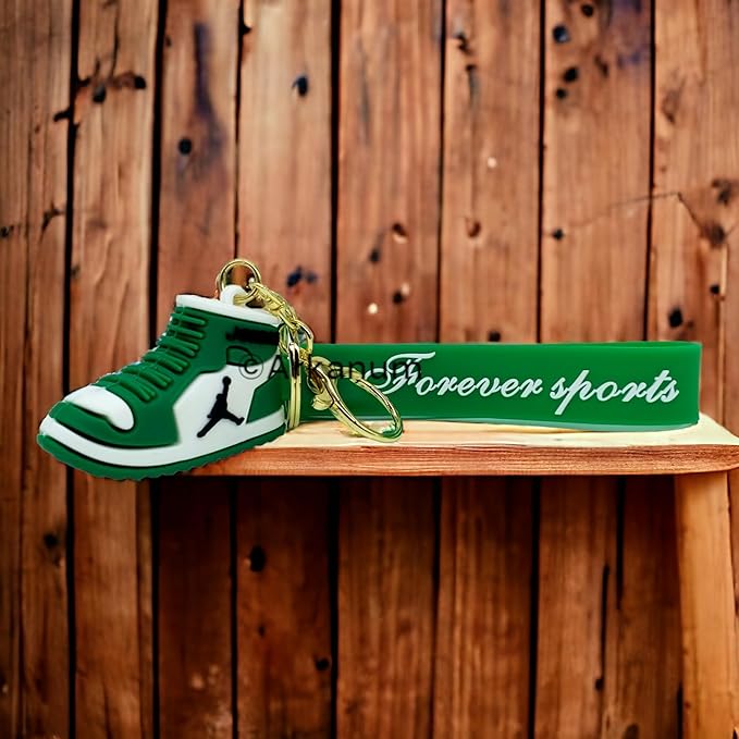 Nike Jordan GREEN Silicone Lanyard Keychains - Stylish