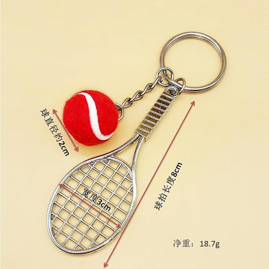 Premium Metal Tennis MODEL B | RED BALL | Keychain