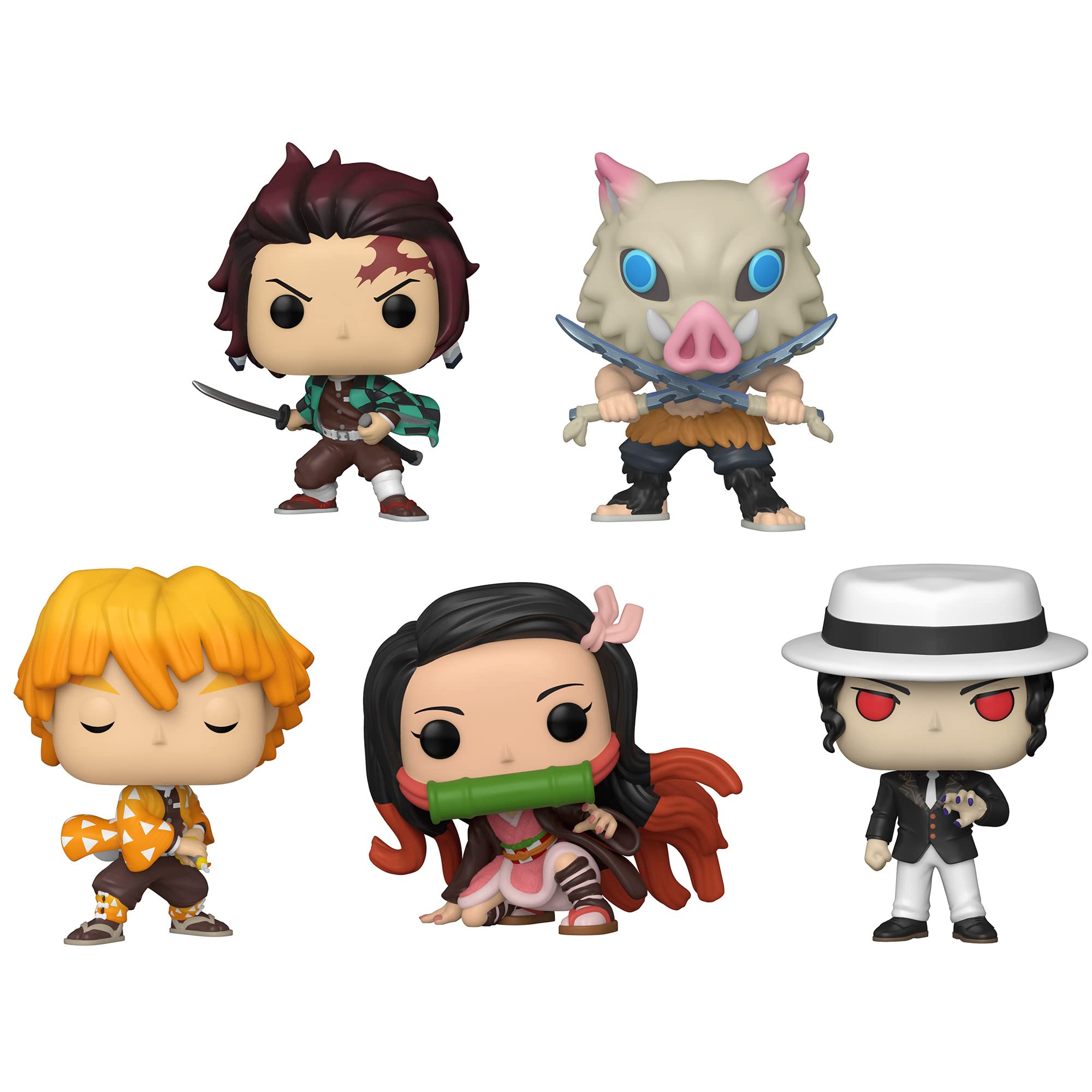Demon Slayer Funko Pop Set of 5 |PVC| Anime Action Figures Without Box | Collectible Set by ShoppingNest