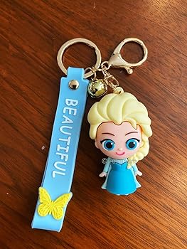 Princess Elsa 3D Silicone Keychain