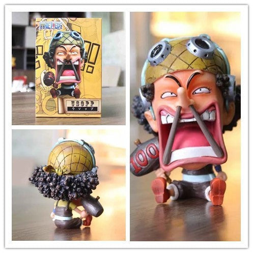 One Piece |PVC| Usopp Sitting Childhood Version 8 cm Collectible Anime Figure