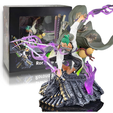 One Piece | Roronoa Zoro On Roof Combat Mode Action Figure | 20 Cm |
