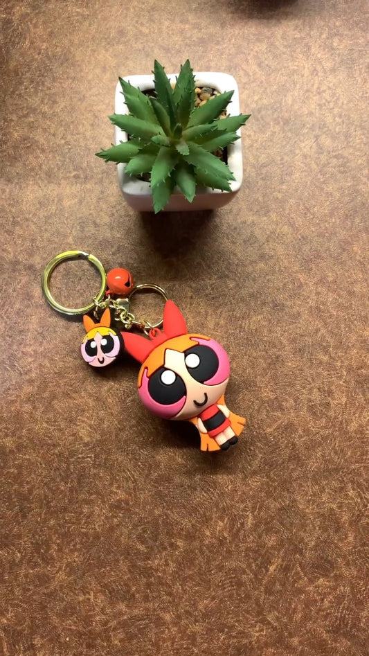 PowerPuff Girls | BLOSSOM | 3D Silicone Keychain |