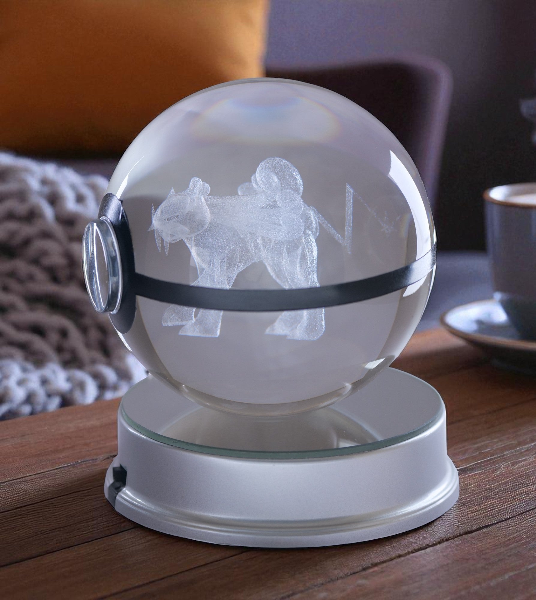 Raikou Pokémon Crystal Poké Ball 3D without light
