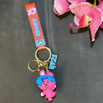 BTS Band COOKY Premium | Silicone 3D Lanyard | Keychain
