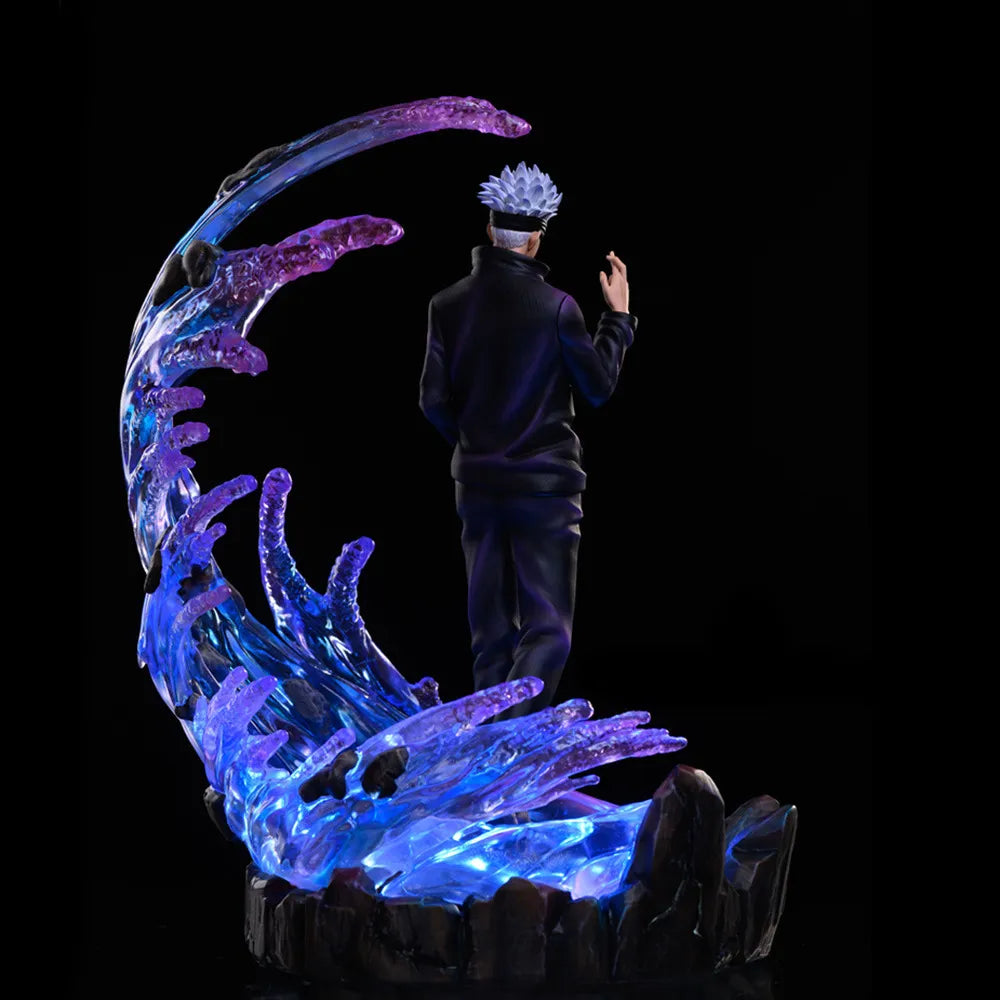 Gojo Led Figure Jujutsu Kaisen Gojo Satoru LED Lights And Changeable Head Action Figur