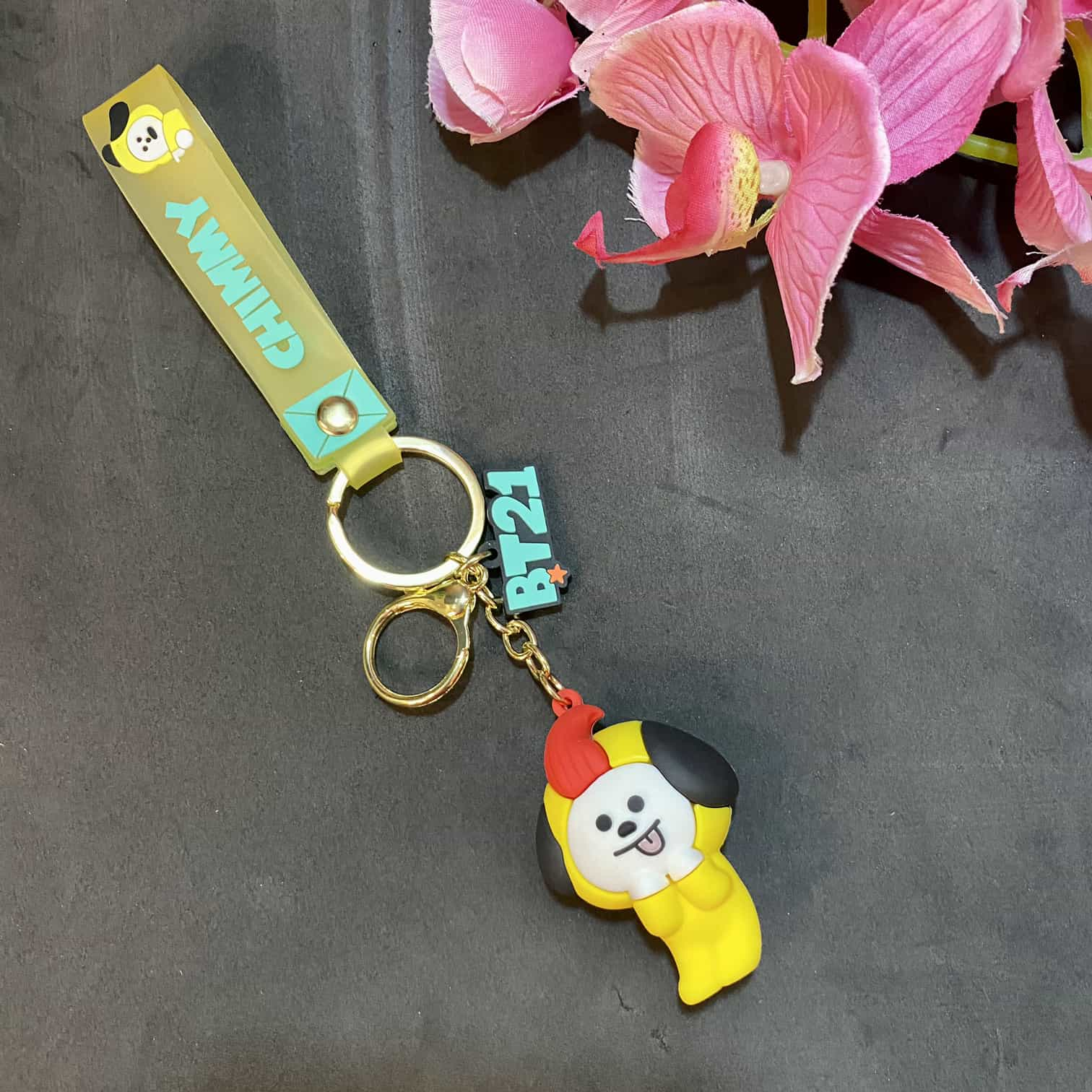 BTS Band CHIMMY Premium | Silicone 3D Lanyard | Keychain