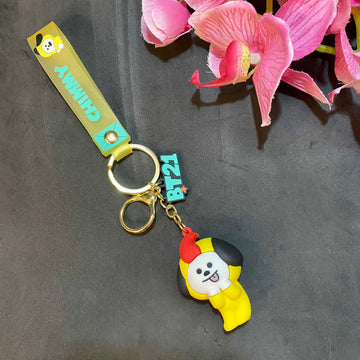 BTS Band CHIMMY Premium | Silicone 3D Lanyard | Keychain