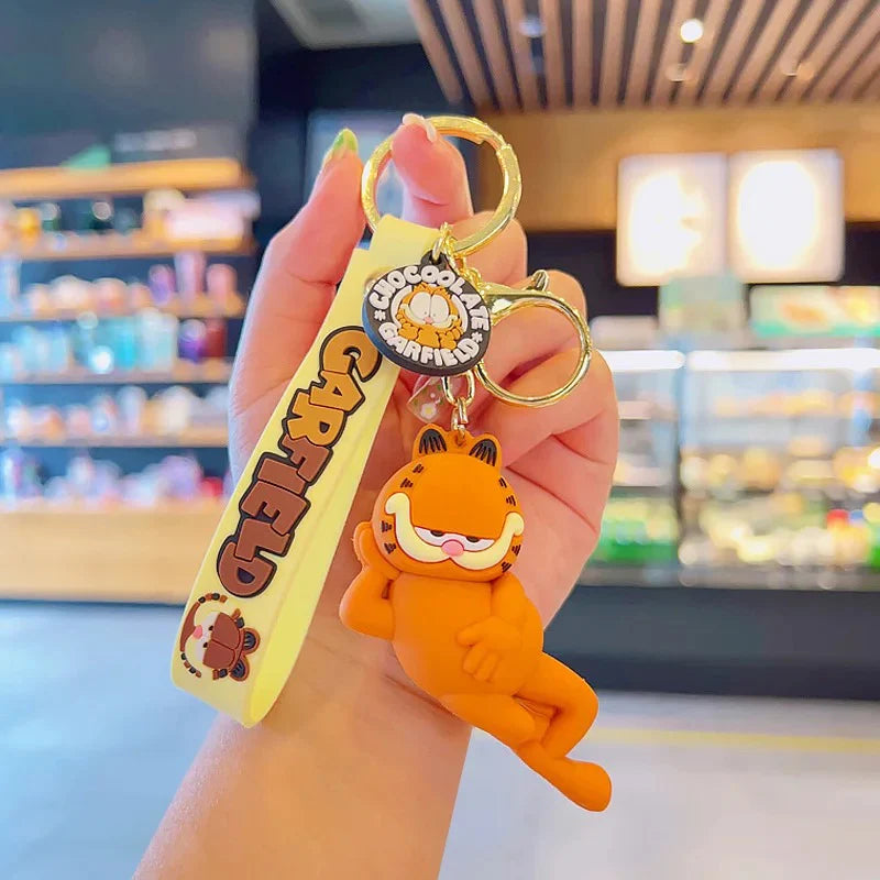 Garfield  | 3D Lanyard Keychain | Silicone