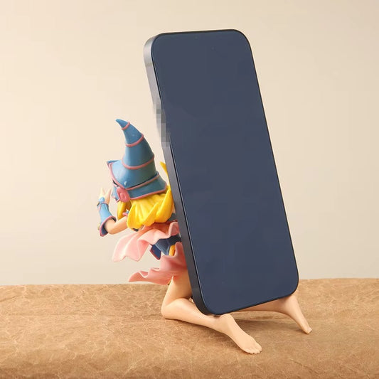 Standing PVC DMG Yu Gi Oh Black Dark Magician Sexy Girl Phone Holder Stand Cartoon Manga Figurine