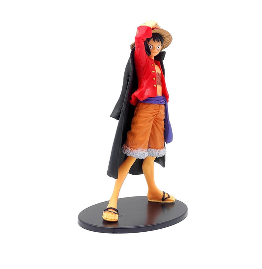 One Piece Anime Monkey D. Luffy e Kawaii with Staw Hat Action Figure  | 17cm |