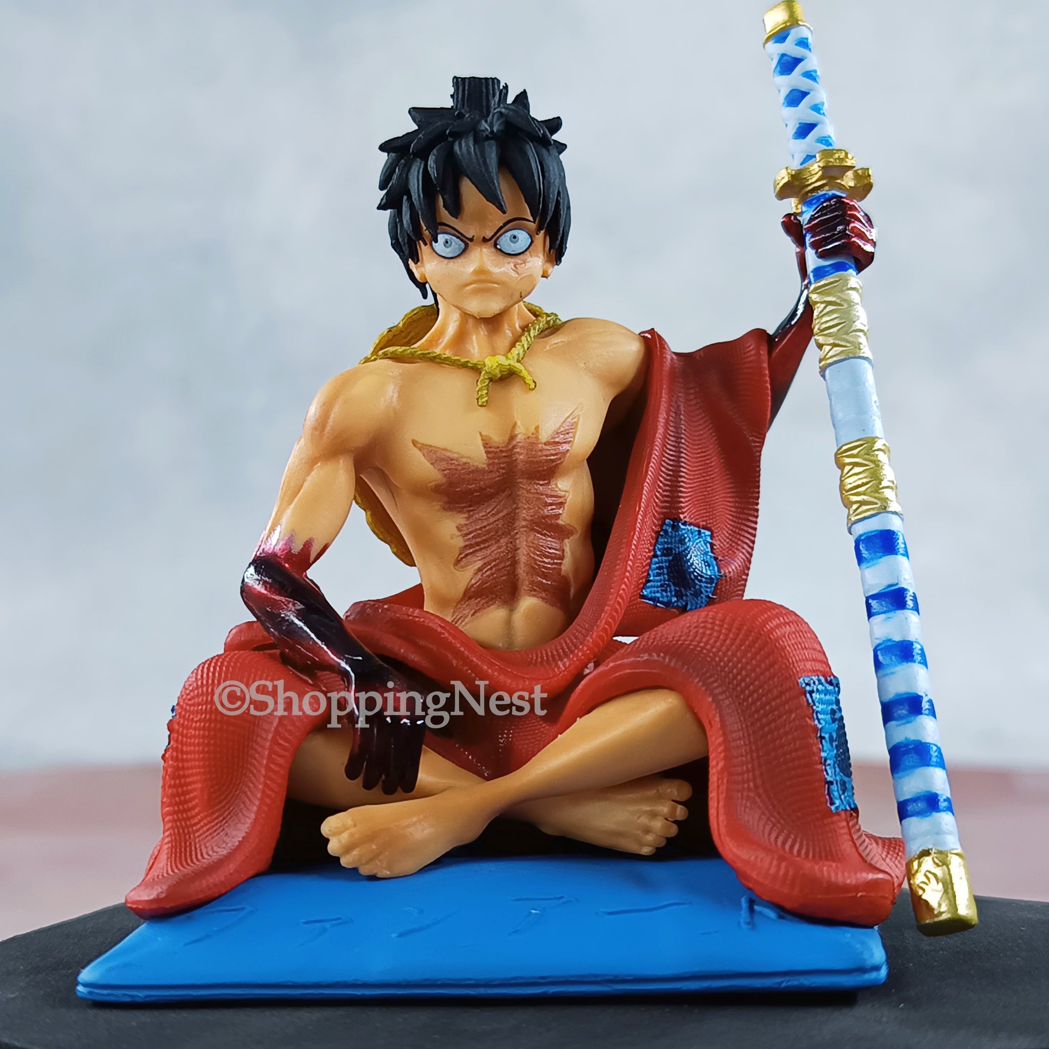 Anime One Piece Luffy Figure Style Kimono Land of Wano Country PVC Action Figure | 11 cms |