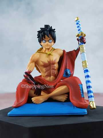 Anime One Piece Luffy Figure Style Kimono Land of Wano Country PVC Action Figure | 11 cms |