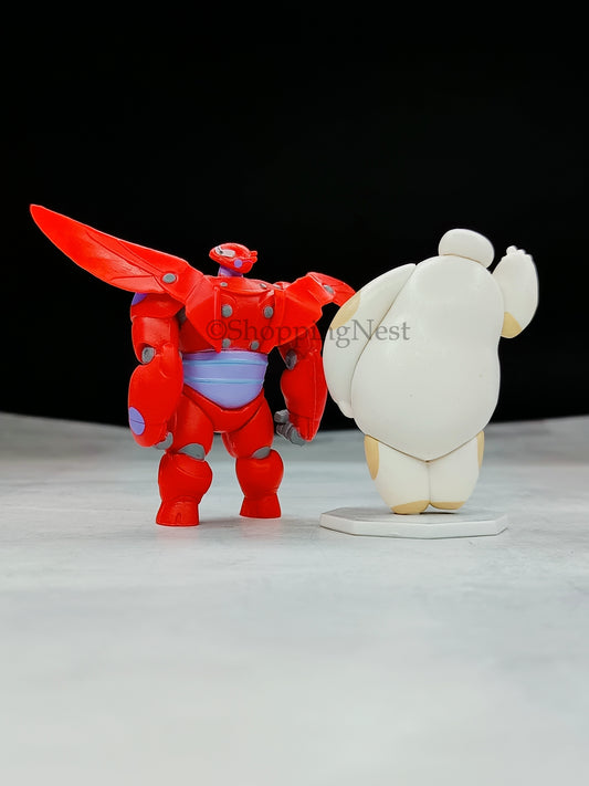 Big Hero 6 Baymax Cake Figures 2Pcs Big Hero Baymax Action Figure